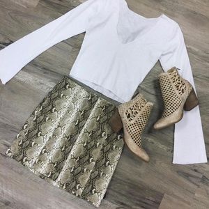 NWT Snake Skin Skirt